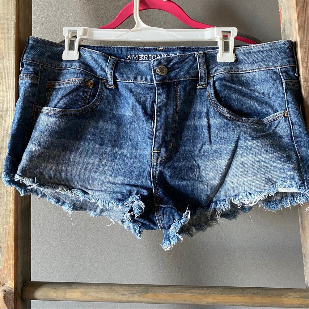 American Eagle Stretch High Rise Jean Shorts